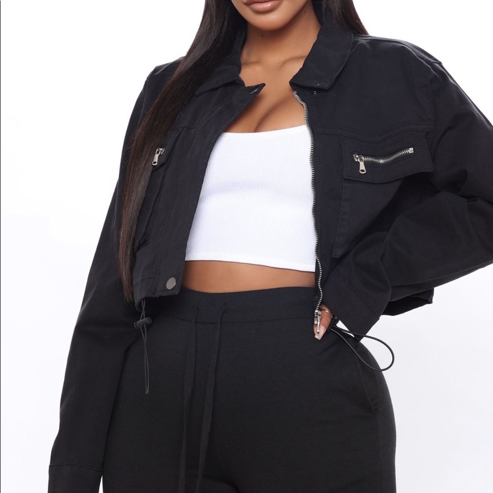 NWT cropped jacket